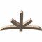 Ekena Millwork Alberta Smooth Timber Gable Bracket, Douglas Fir, 48"W x 28"H x 3 1/2"D x 3 1/2"F, 14/12 Pitch GBW048X28X0404ALB00SDF - alternate 2